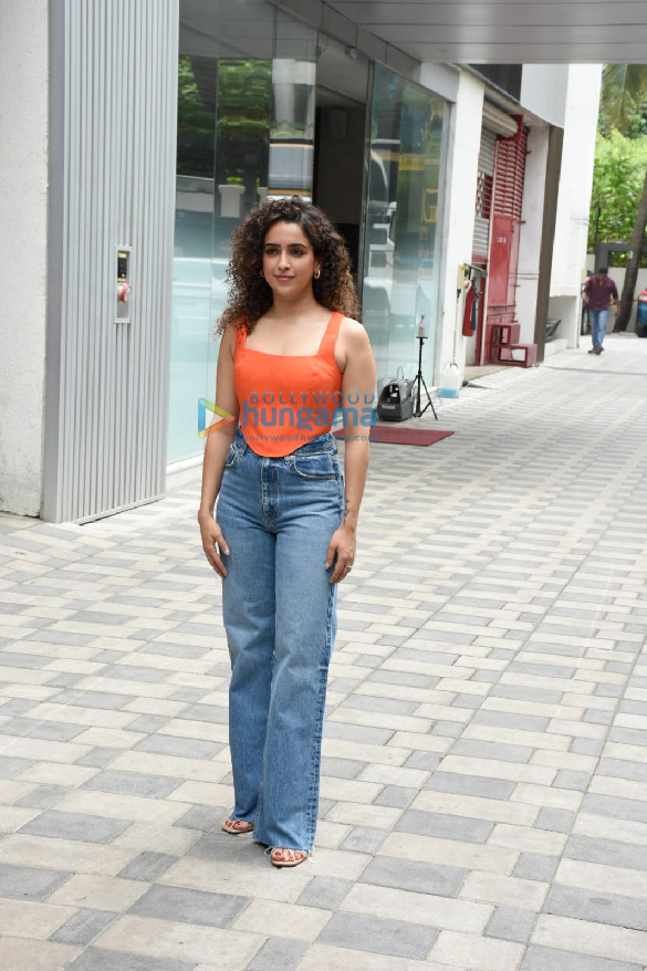 photos rajkummar rao and sanya malhotra snapped during the promotions of their film hit the first case 3