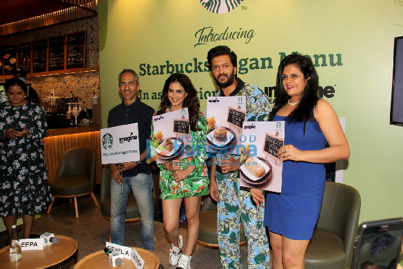 Photos: Riteish Deshmukh and wife Genelia grace the launch of the Starbucks Vegan menu Photos: Riteish Deshmukh and wife Genelia grace the launch of the Starbucks Vegan menu