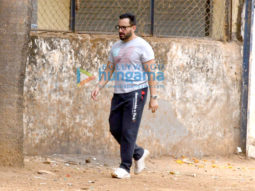 Photos: Saif Ali Khan spotted during his walk in a park