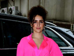Photos: Sanya Malhotra snapped during the promotions of Hit – The First Case
