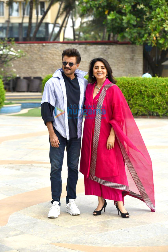 photos varun dhawan kiara advani anil kapoor and neetu singh snapped during the promotions of jugjugg jeeyo 3