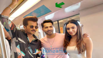 Photos: Varun Dhawan, Kiara Advani and Anil Kapoor travel by Mumbai Metro amidst Jugjugg Jeeyo promotions