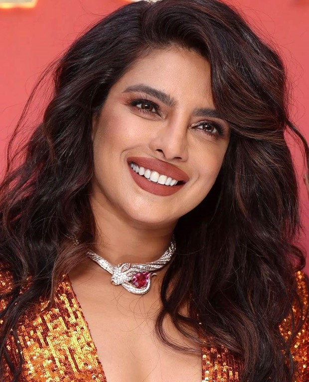 Priyanka Chopra has a sequin moment in plunging neckline bold dress for Bulgari event
