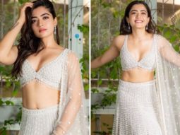 Rashmika Mandanna captures elegance silver-white lehenga worth Rs. 1.7 lakh