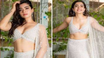 Rashmika Mandanna captures elegance silver-white lehenga worth Rs. 1.7 lakh