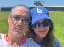 Robert Downey Jr. sports his newly dyed blue hair; photos go viral