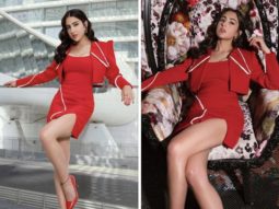 Sara Ali Khan makes statement in Rs. 20K mini red dress and jacket at IFFA 2022 press conference
