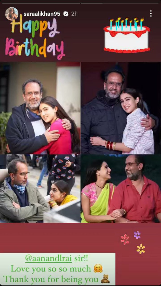 Sara Ali Khan wishes the Atrangi Re director Aanand L Rai on his birthday, shares unseen pictures: 'Love you so much, sir'