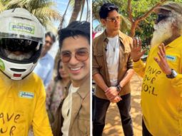 Sidharth Malhotra joins spiritual guru Sadhguru’s “Save Soil” campaign, Shares stills from recent bike ride with Sadhguru