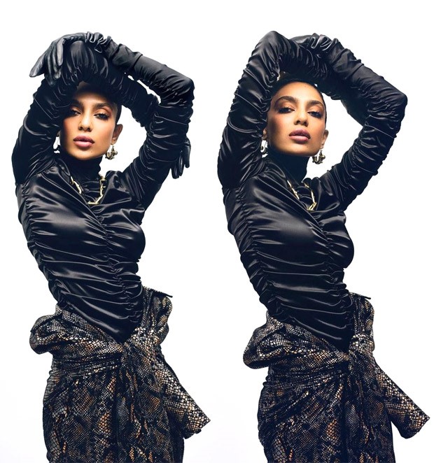 Sobhita Dhulipala raises the oomph factor in black leather top and trench coat in her throwback photo-shoot