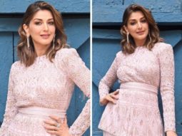Sonali Bendre looks surreal in a pink sharara set by Ritika Mirchandani for DID Lil Masters