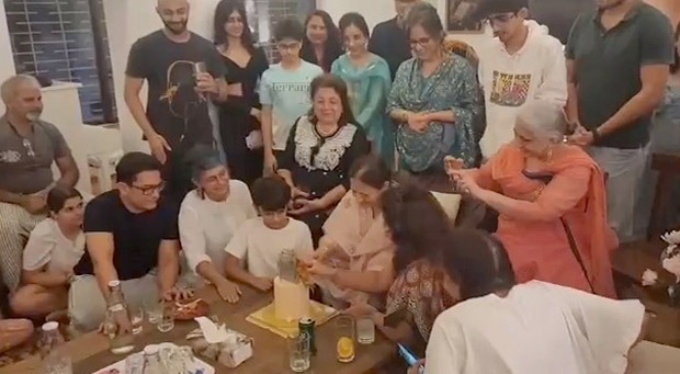 Aamir Khan celebrates his mother Zeenat Hussain birthday in special way; ex-wife Kiran Rao and son Azad in attendance Aamir Khan celebrates his mother Zeenat Hussain birthday in special way; ex-wife Kiran Rao and son Azad in attendance