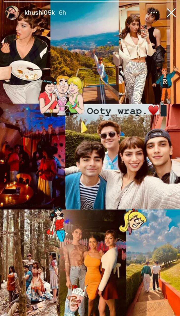 Suhana Khan, Khushi Kapoor, Agastya Nanda and The Archies team wrap up Ooty schedule of Zoya Akhtar's Netflix movie, see photos Suhana Khan, Khushi Kapoor, Agastya Nanda and The Archies team wrap up Ooty schedule of Zoya Akhtar's Netflix movie, see photos