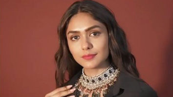 Mrunal Thakur looks gorgeous in black attire with a hint of Indian touch