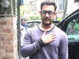 Aamir Khan snapped at a dubbing studio in Bandra