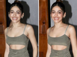 Alaya F looks comfy and stylish in an olive cut out dress as she was spotted in the city