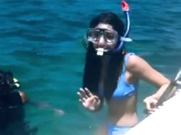 Alaya F looks super hot in blue bikini as she gives scuba diving a shot