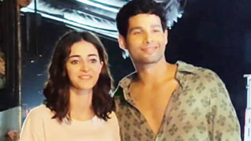 Ananya Panday and Siddhant Chaturvedi pose together for paps