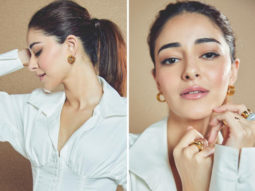 Ananya Panday makes a solid statement in white shirt style body-con dress worth Rs. 11,200 in her latest photo-shoot