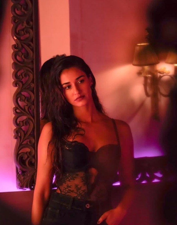 Disha Patani redefines glamour in black lace corset top and shorts