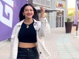 Gauahar Khan enjoys tasty croissants