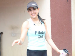 Happy Sara Ali Khan spotted outside gym
