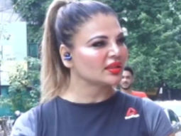 Hilarious- Rakhi Sawant flaunts her cylindrical baby bump