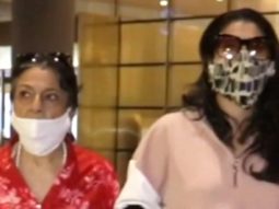 Kajol spotted with mom Tanuja Mukherjee at the airport
