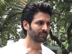 Kartik Aaryan looks handsome in plain white shirt and jeans