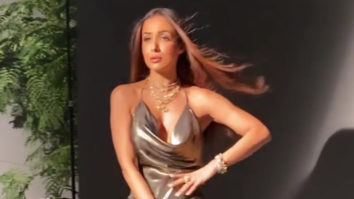 Malaika Arora looks stunning in a metallic gown