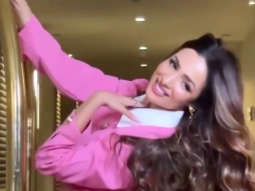 Malaika Arora looks stunning in pink outfit
