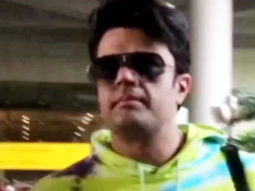 Maniesh Paul rocking the clean shaved look at airport