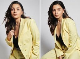 Mom-to-be Alia Bhatt exudes boss lady vibes in chic lime yellow pantsuit for Darling promotions