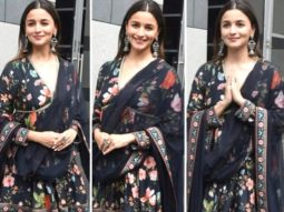 Mom-to-be Alia Bhatt looks ethereal in an elegant black floral kurta & sharara worth Rs. 62,800 as she promotes her movie Darlings
