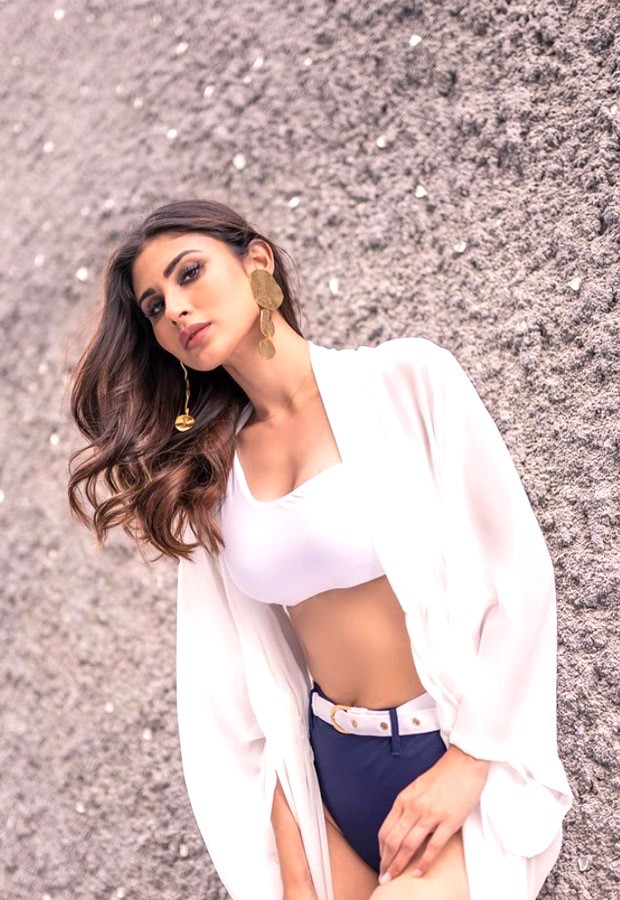 Mouni Roy in a blue and white beach outfit for latest photo-shoot is a sight to behold 