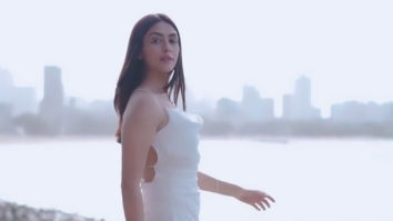 Mrunal Thakur rocking the white outfit with a hint of pink!