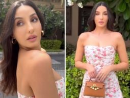 Nora Fatehi looks like an absolute diva in strapless floral dress worth Rs. 16,237 in her latest video