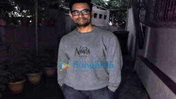 Photos: Aamir Khan snapped at a dubbing studio in Bandra