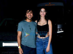 Photos: Ananya Panday and Adarsh Gourav snapped post a shoot in Juhu