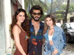 Photos: Arjun Kapoor, Disha Patani and Tara Sutaria snapped promoting their film Ek Villain Returns