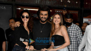 Photos: Arjun Kapoor, Disha Patani and Tara Sutaria spotted at Gaiety Galaxy, Bandra to meet fans