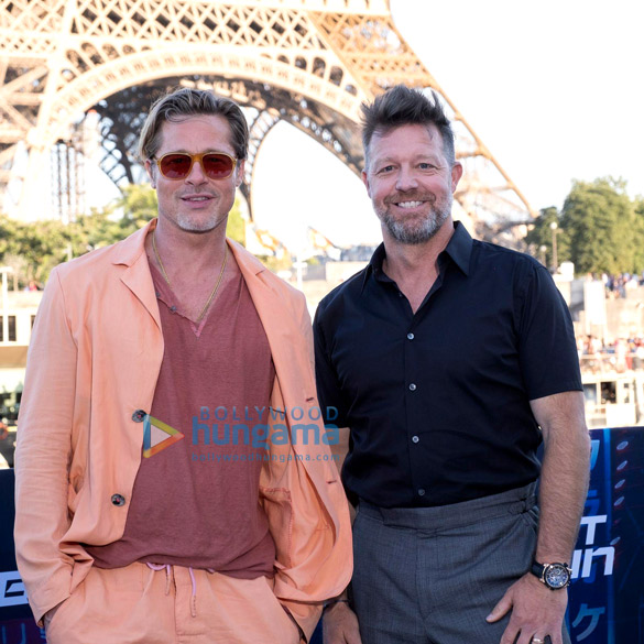 photos brad pitt attends the photo call with bullet train co stars director david leitch and producer kelly in paris 3