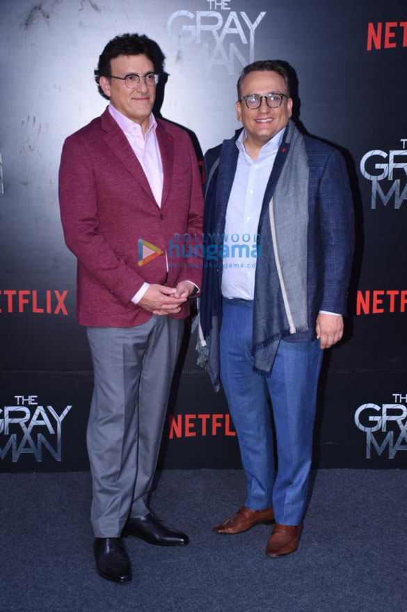 photos dhanush the russo brothers and other celebs attend the premiere of the gray man 4