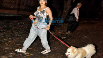 Photos: Malaika Arora snapped with her pet in Bandra
