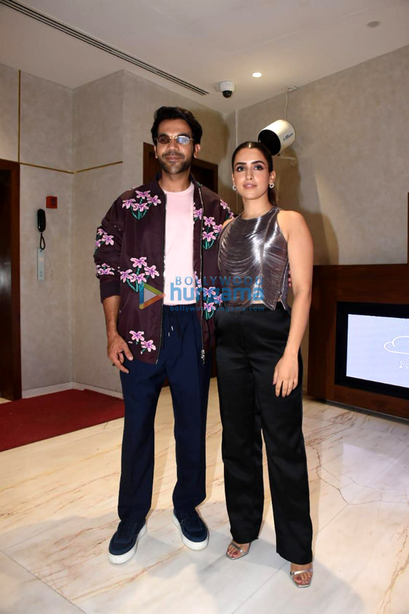 photos rajkummar rao and sanya malhotra snapped during the promotions of hit the first case 5
