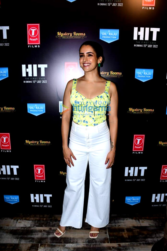 photos rajkummar rao and sanya malhotra snapped promoting their film hit the first case 4 3