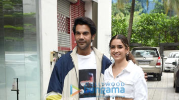 Photos: Rajkummar Rao and Sanya Malhotra snapped promoting their film Hit – The First Case