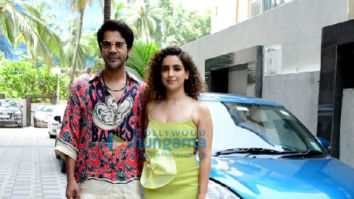Photos: Rajkummar Rao and Sanya Malhotra snapped promoting their film Hit – The First Case