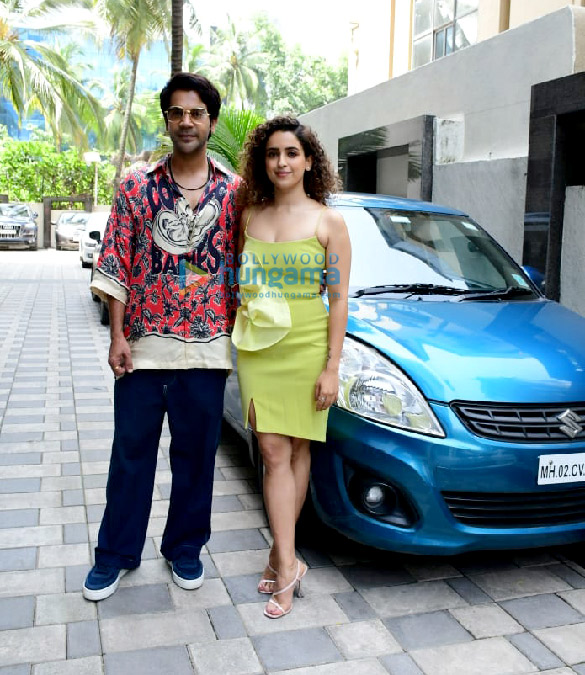 Photos: Rajkummar Rao and Sanya Malhotra snapped promoting their film Hit – The First Case