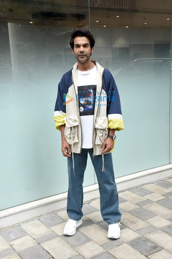 photos rajkummar rao and sanya malhotra snapped promoting their film hit the first case 3 2